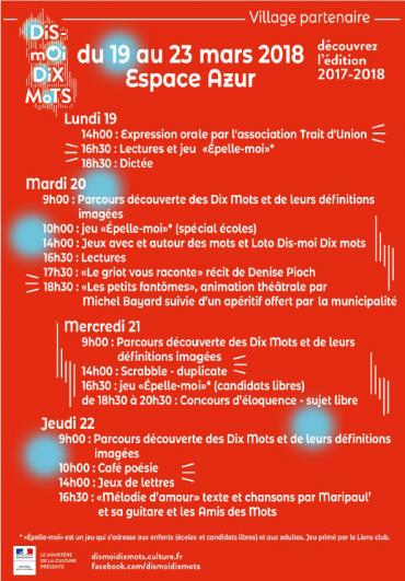 Dix moi dis mots 2018